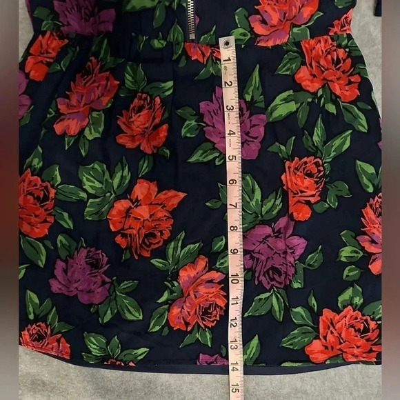 Zara Trafaluc Collection Floral Zip Front Dress - Size M - Picture 6 of 6